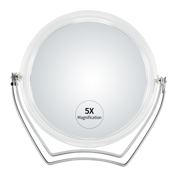 Rejsespejl med X1/X5 forstørrelse - Ø12,8cm